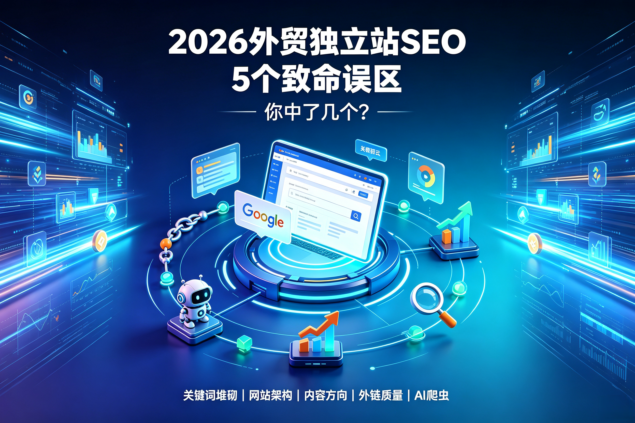 2026年外贸独立站SEO的5个致命误区,你中了几个?